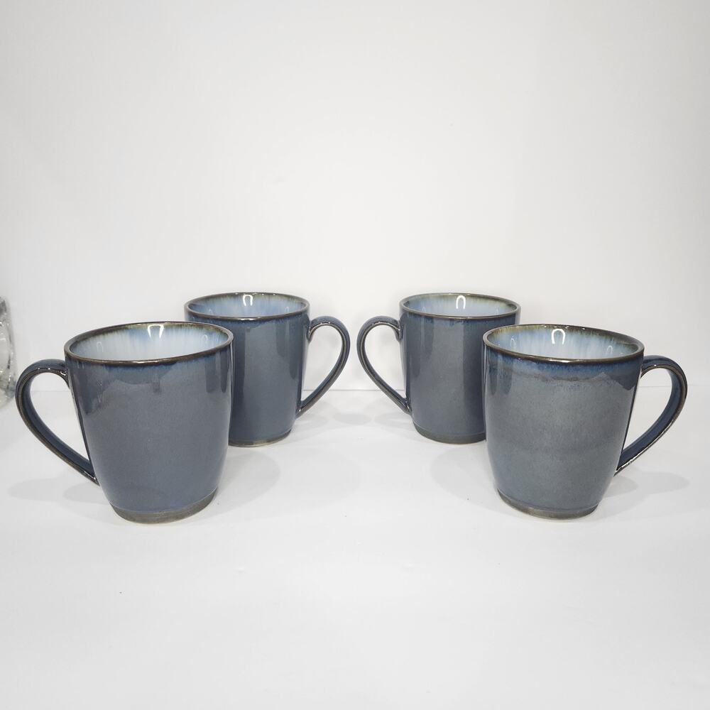 Sango Set of 4 Blue Mugs
